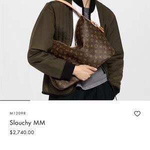 “New” Authentic Louis Vuitton Monogram Slouchy MM